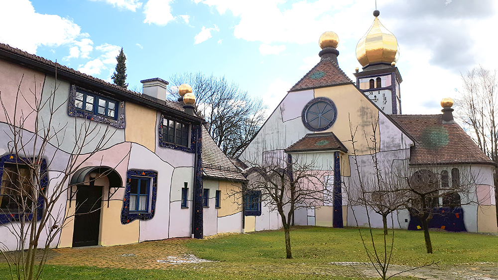 Hundertwasser templomudvara Bärnbachban